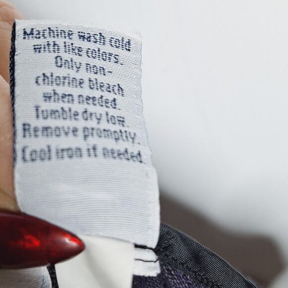 Vintage Y2K Plaid Maxi Skirt Dark Academia Goth 8 Purple Grunge Croft & Barrow - Picture 7 of 10